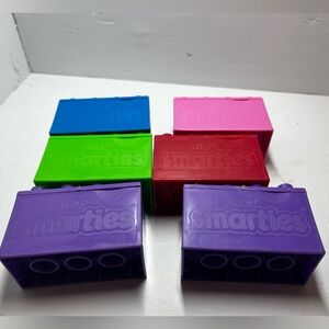 6 Late 90s/ early 2000s Nestle Smartie Duplo Style Bricks made in Canada